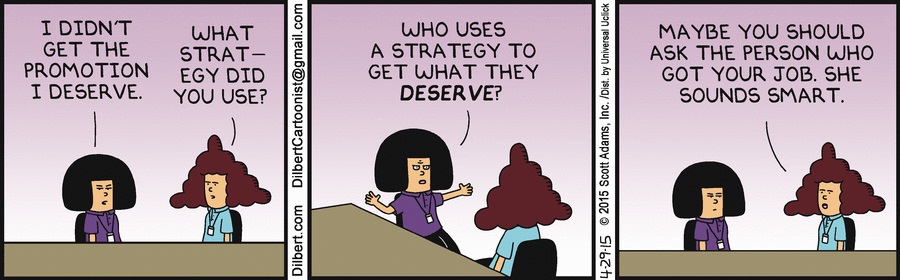 Dilbert job strategy#